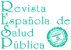 Logomarca do periódico: Revista Española de Salud Pública