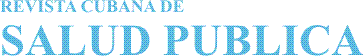 Logomarca do periódico: Revista Cubana de Salud Pública